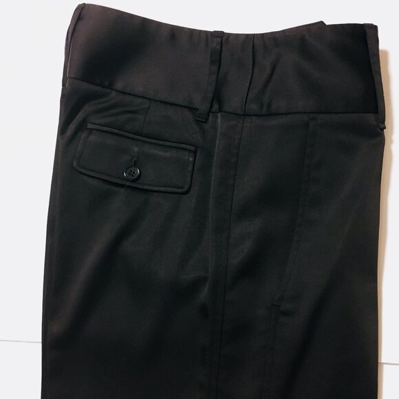 BCBG MaxAzria Sz 4 Tabatha Black Wide Leg Dress Pants Trousers (Like New) - Picture 8 of 9
